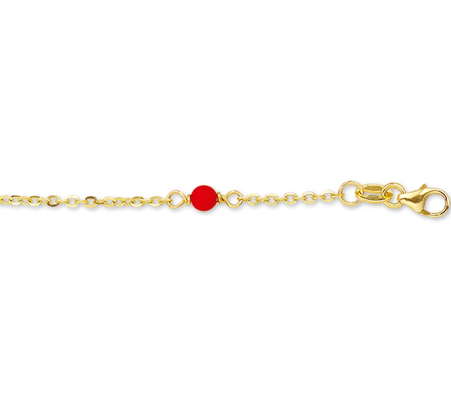 Armband met edelsteen bloedkoraal