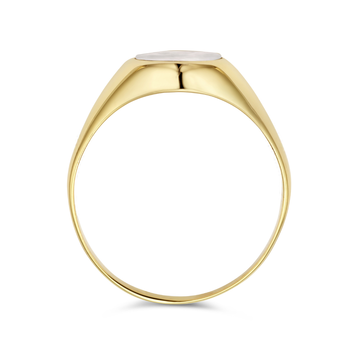 14-karaat ring met parelmoer