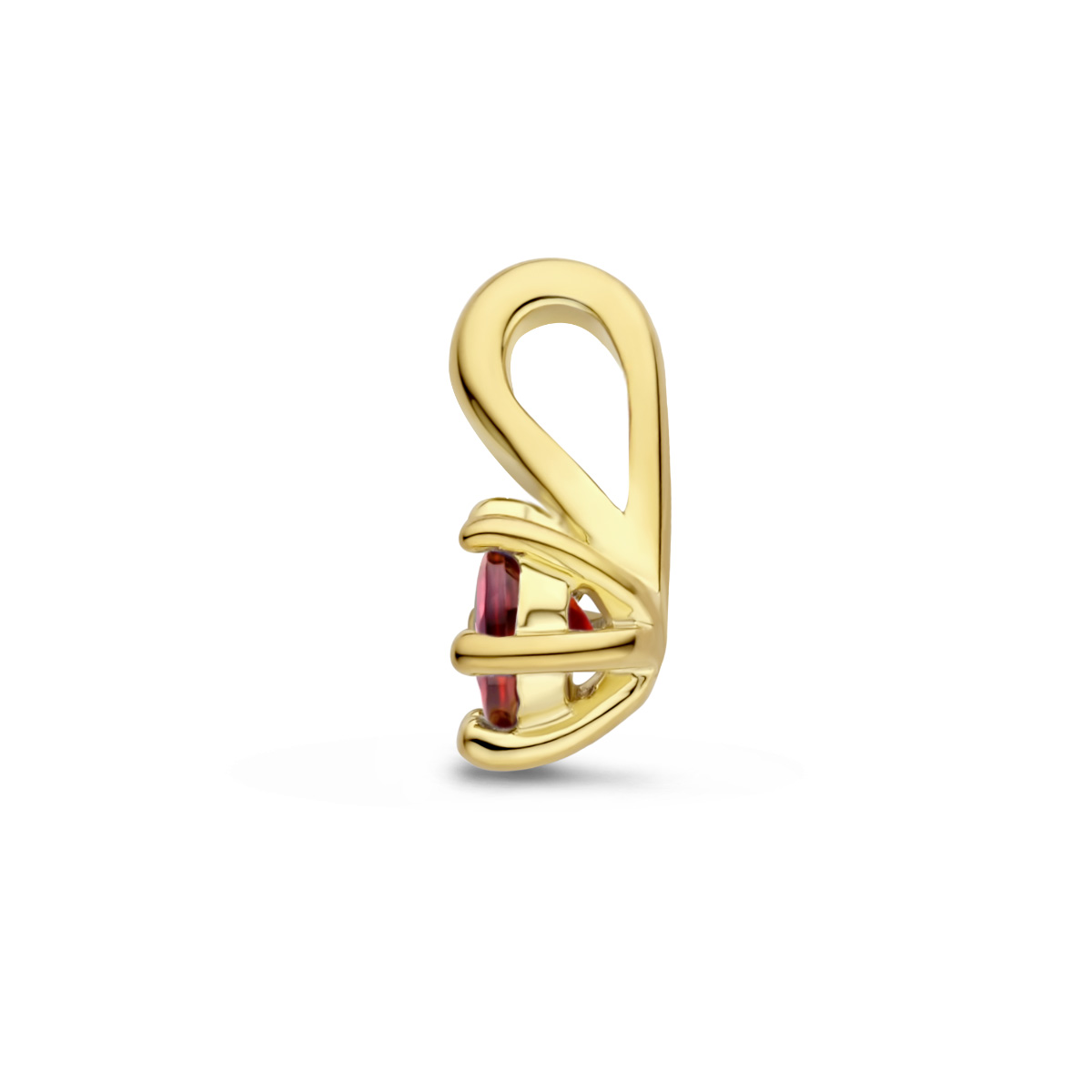 Gold plated geboortesteen hanger met peridoot - augustus