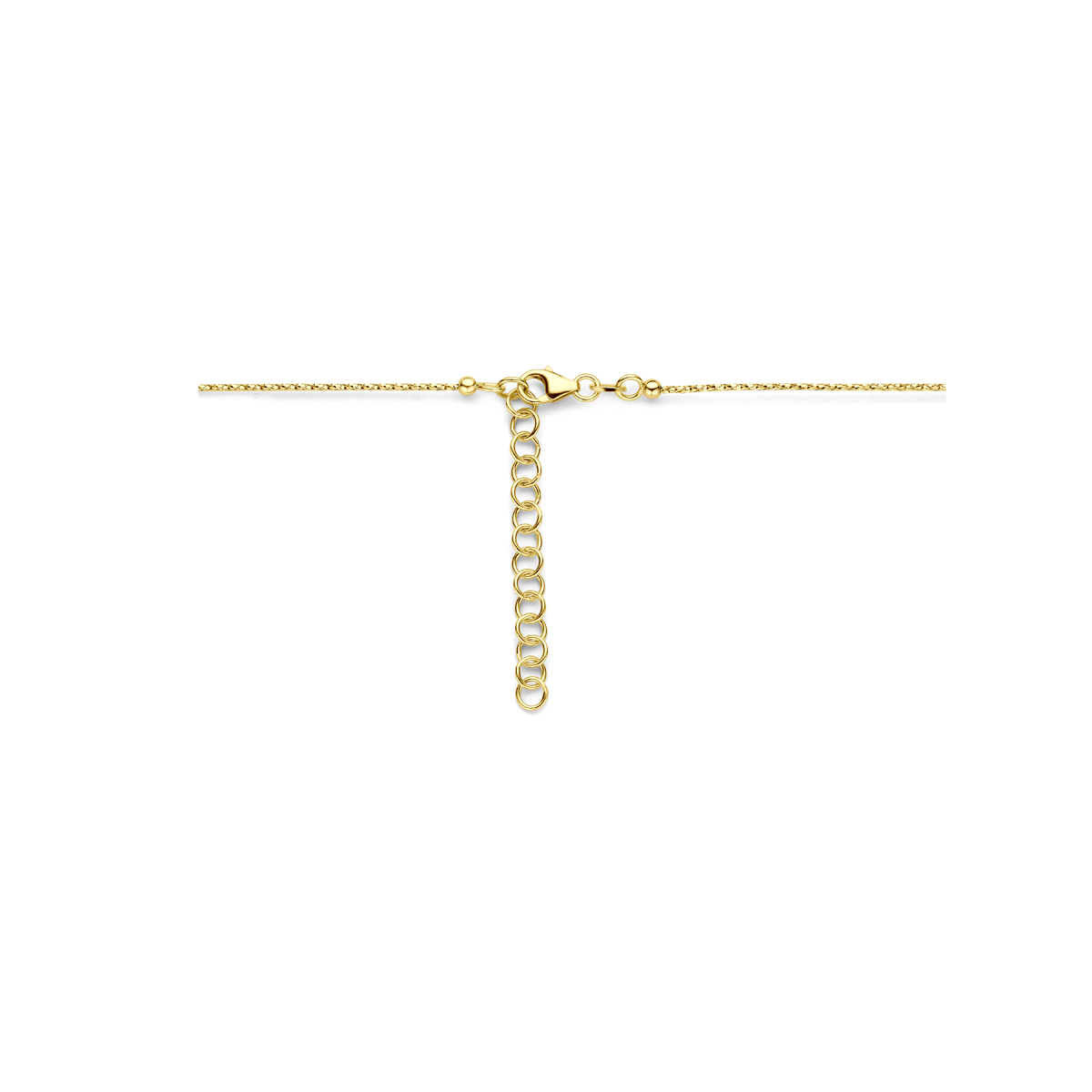 Gouden schakelketting 14-karaat glanzend 1 mm - Lengte 40 t/m 44 cm