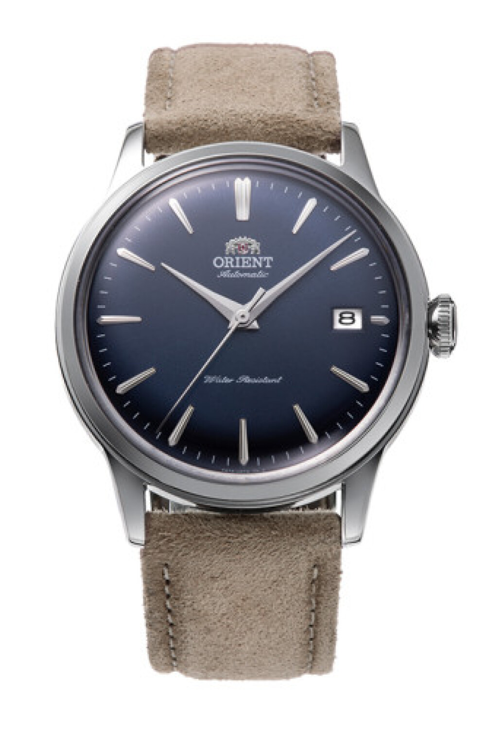 Orient Bambino OR-RA-AC0M12L30B automatisch horloge met blauwe wijzerplaat en leren band