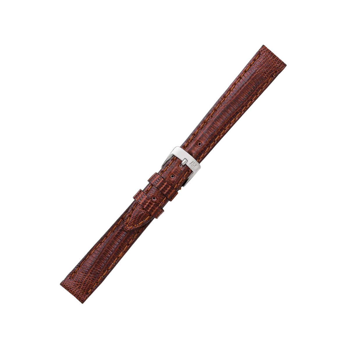 Morellato PMD030PISTO cognac leren horlogeband met hagedispatroon