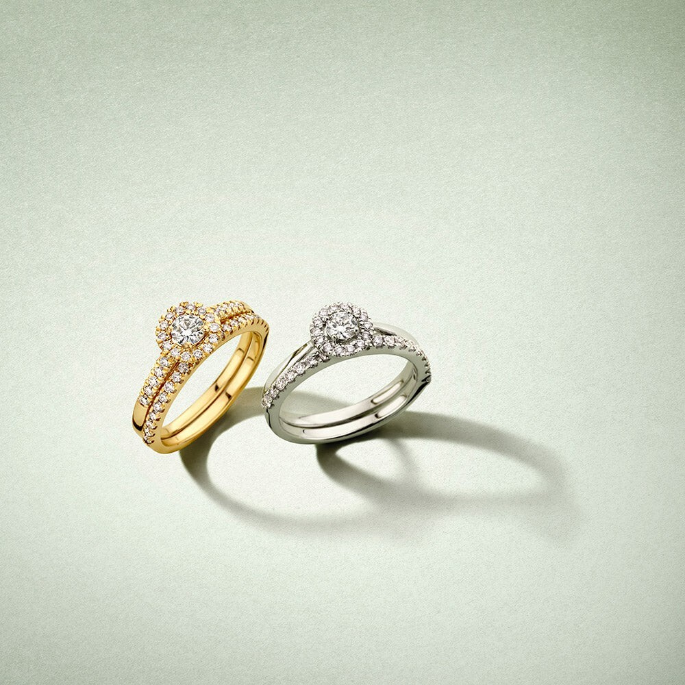 Aurore Millie RA25500030-51 witgouden alliance ring, briljant lab grown diamant 0.30 crt - ø 16.25 mm / maat 51