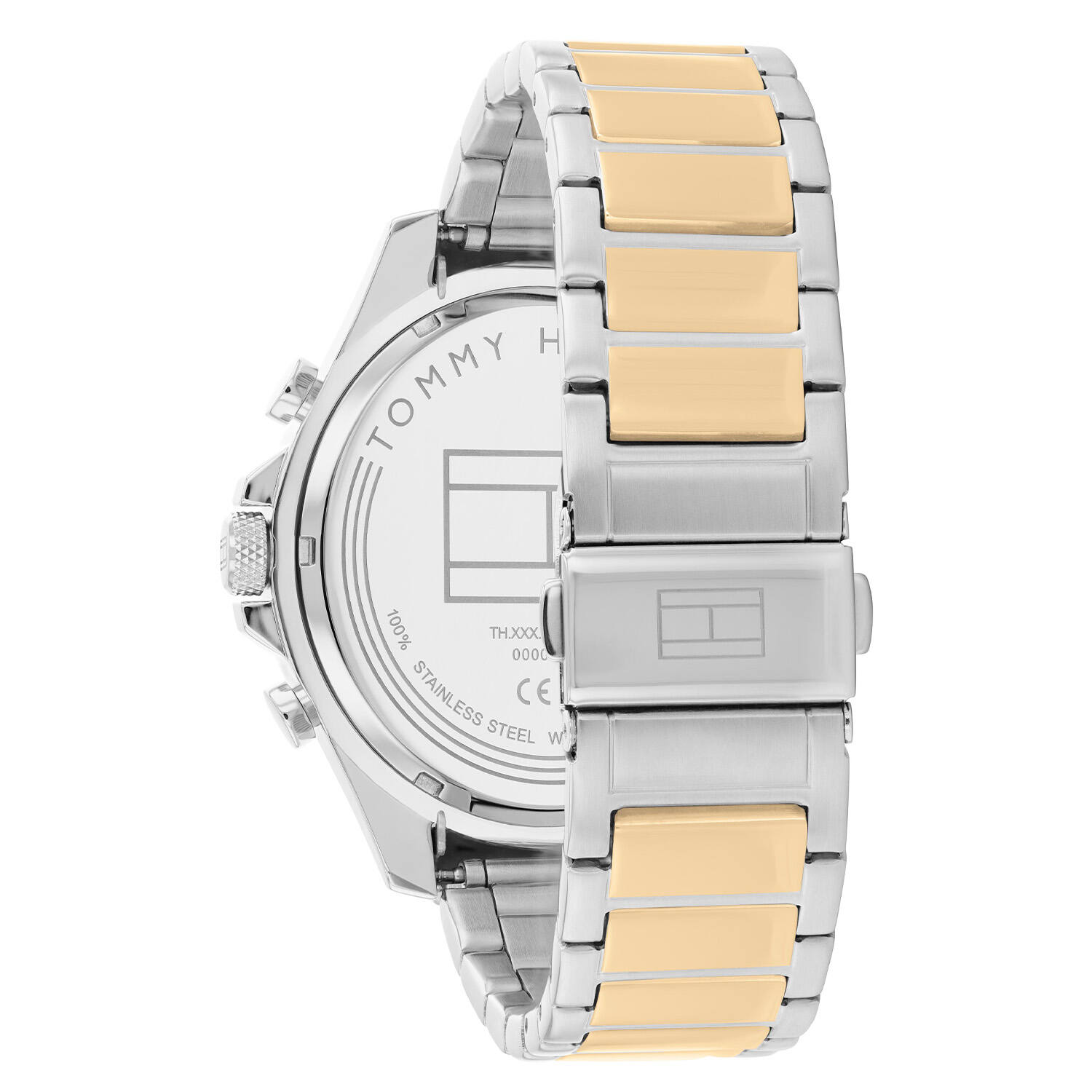Tommy Hilfiger Clark TH1792079 Chronograaf herenhorloge van staal met groene wijzerplaat - Ø 46 mm