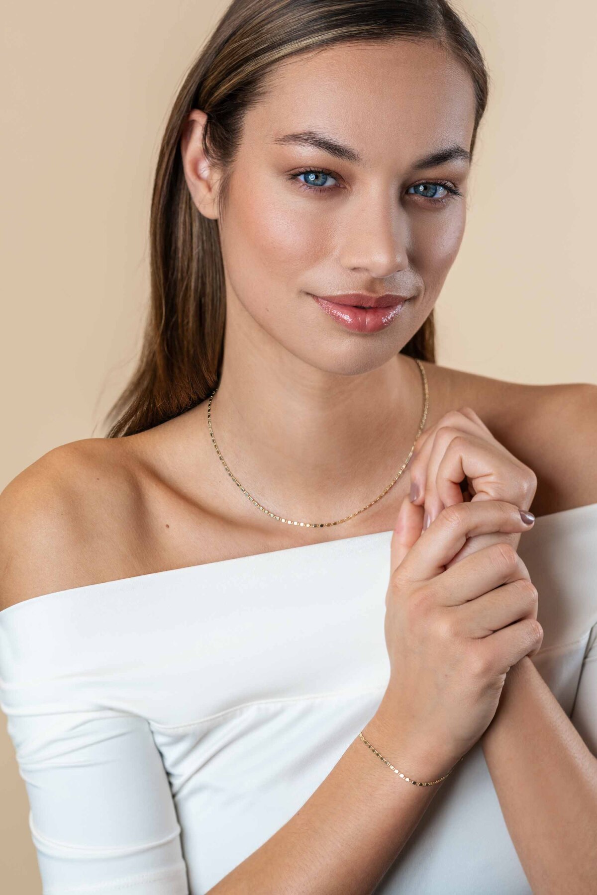 Zinzi Liekes Favorieten ZGA497 gouden schakelarmband glanzend 1.7 mm breed - Lengte 17-19 cm
