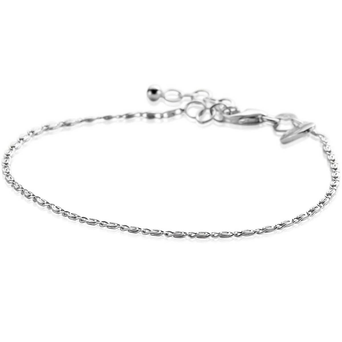 Zinzi ZIA2479 zilveren armband met scroll schakels 1.6 mm breed - Lengte 17-20 cm