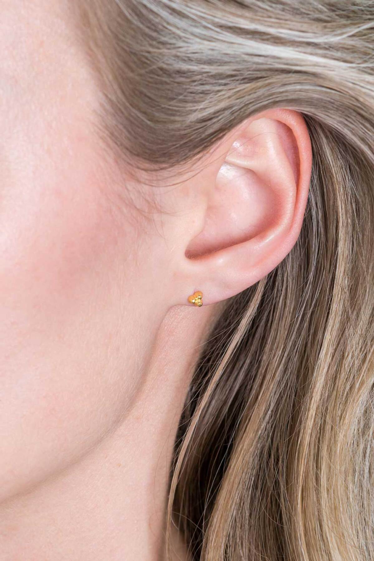 Zinzi ZIO2169G gold plated oorknopjes met glanzende afwerking - Diameter 4 mm